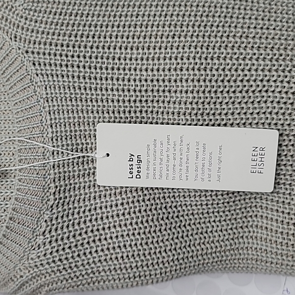 Eileen Fisher Peruvian Organic Cotton Blend Crew Neck Sweater Top - Picture 13 of 13